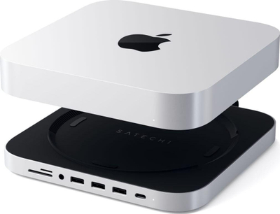Satechi Type-C Aluminum Stand & Hub за Mac Mini