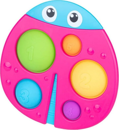 Lodër sensoriale Dumel Sensory Ladybug Pop It, toptha me numra, shumëngjyrëshe