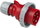 Prizë industriale PCE 0152-6V, Power Plug 16A, IP67, e kuqe