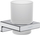 Mbajtëse furçash dhëmbësh Hansgrohe AddStoris 41749, xham i mat, për montim në mur, krom