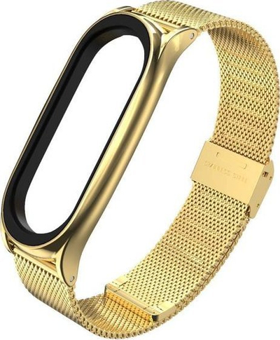 Rrip dore Tech-Protect MilaneseBand për Xiaomi Mi Smart Band 7, çelik inoks, mbyllje me magnet, ngjyrë flori