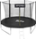 Trampolinë me rrjetë të brendshme Spokey Garden 8FT, 244cm, e zezë