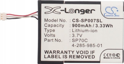 Bateri Li ion për Sony PSP E1000 E1002 dhe Pulse Wireless Headset 7.1, 3.7V, 900mAh