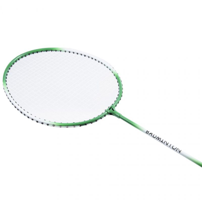 Raketë badminton SMJ Teloon TL100, 115g, 66.5cm, jeshile e bardhë