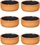 Set kazerolash qeramike Earthenware, 6 copë, 12 cm, terakotë e zezë