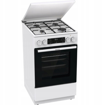Комбинирана шпоретна плоча G600, 50 cm, гас и електричен, бел