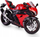 Model motorri Daff RMZ Suzuki GSX R1000R, shkallë 1:12, i kuq