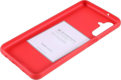 Kapak telefoni Mercury Soft Feeling për Samsung A13 5G A04s, TPU fleksibël, matte, i kuq