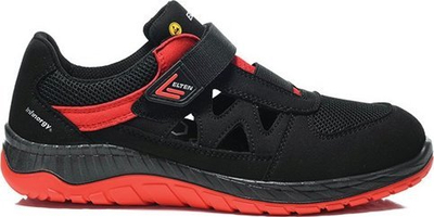 Sandal pune sigurie Elten LONNY Red Easy ESD S1P, nr. 39, e zezë me të kuqe