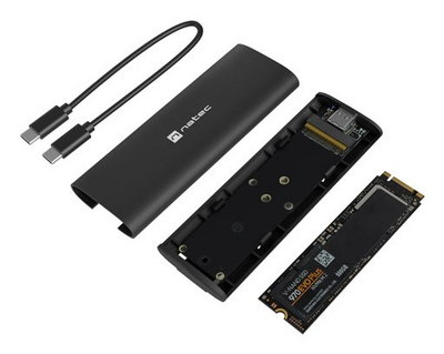 Kuti eksterne për SSD M.2 NVMe Natec RHINO, USB 3.1 Gen 2, e zezë