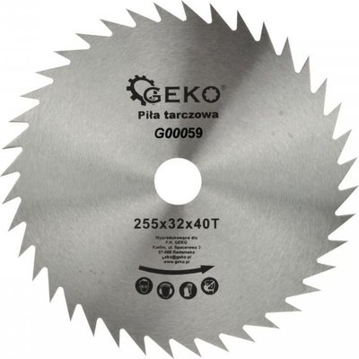 Disk sharrë rrethore GEKO 250x32mm 40T, për dru
