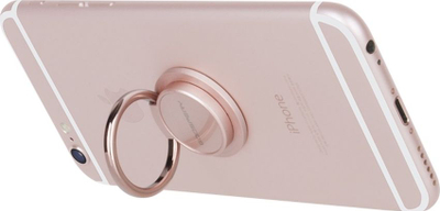 Mbajtës telefoni Mercury Ring, unazë 360°, ngjitës i ripërdorshëm, gri