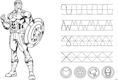 Puzzle me dy anë Trefl Super Maxi Strong Avengers, 24 copa, 3 në 1