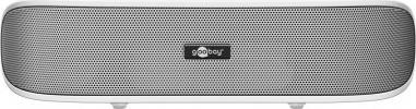Soundbar për PC Cabstone GoBar, 12W, me kabëll, e bardhë gri