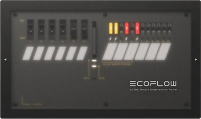 Panel shpërndarës EcoFlow Smart Distribution Panel, AC DC, për Power Kits, i zi