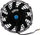 Ventilator ftohës makine TurboWorks 7", 12V, 80W, i zi