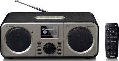 Radio portabël Lenco PDR-045, DAB/DAB+, Bluetooth, e zezë