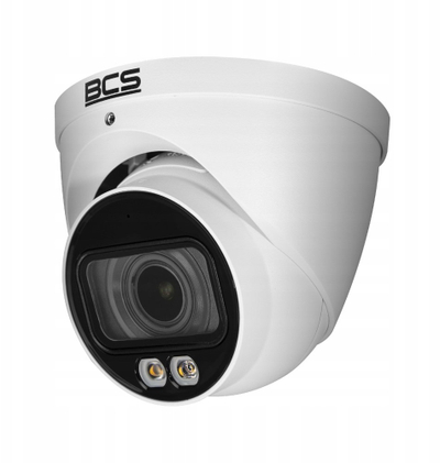 Kamerë IP dome BCS L-EIP56VCR5L4-Ai1, 6Mpx, lente motozoom 2.7-13.5mm, e bardhë