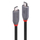 Кабел USB C Lindy USB4 240W, 2m, сива