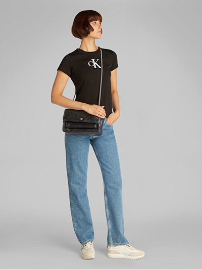Calvin Klein Женска Торба со Синџир Chain Flap Convertible