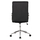 Karrige zyre Josef velur e zezë inox bazë 58×61×105–113 cm (HM1181.04), zezë