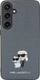 Mbulesë telefoni Karl Lagerfeld Saffiano Karl & Choupette Pin, për Samsung Galaxy S24 Plus, gri
