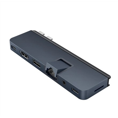Dock USB C HyperDrive DUO PRO HD575BUGL, 7 në 2, Thunderbolt 4, gri