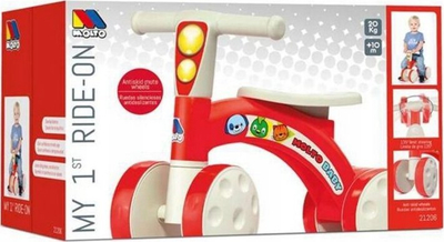 Tricikël Moltó Baby, pa pedale, për kalamaj 1+, i kuq