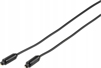 Kabllo optike audio Vivanco, 2m, konektorë të artë, e zezë