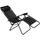 Шезлонг градинарска столица Saska Garden Chaise Lounge, склоплива, 175x52x110cm, црна