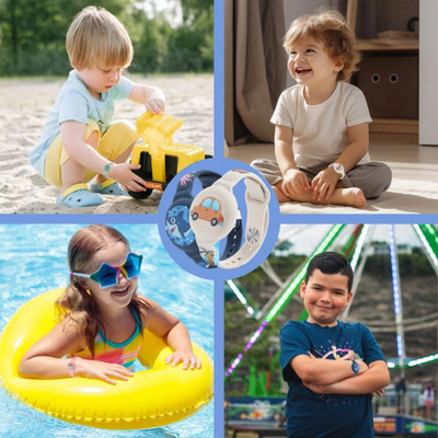 Rrip dore për AirTag Tech-Protect Smooth for Kids, 2 copë, për Apple AirTag 1 dhe 2, shumëngjyrësh
