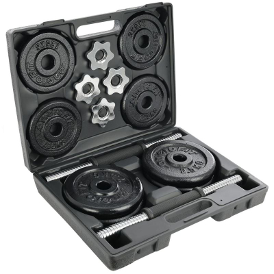 Set hantelash Eb Fit 585470, gize, 2 x 9.5 kg, i zi
