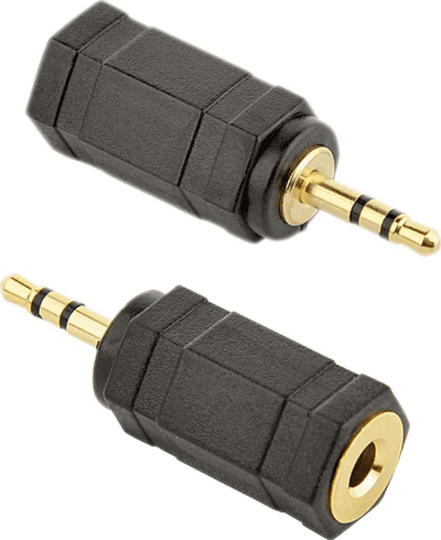Përshtatës stereo Gembird, Jack 2.5 mm/Jack 3.5 mm, i zi