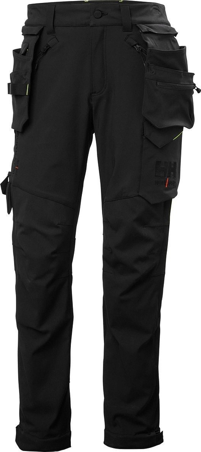 Pantallona pune Helly Hansen Magni Evo Cons, 4-way stretch, për goca, të zeza