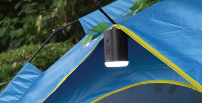 Пумпа за воздух за кампување Sandberg Mini Air Pump Lantern, ЛЕД, со полнечка батерија, црна