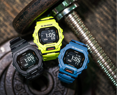Orë dore për meshkuj Casio G-Shock G-Squad GBD-200-1ER, e zezë