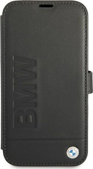 Mbrojtëse telefoni BMW Signature BMFLBKP13SSLLBK për iPhone 13 mini 5.4\", tip book, e zezë