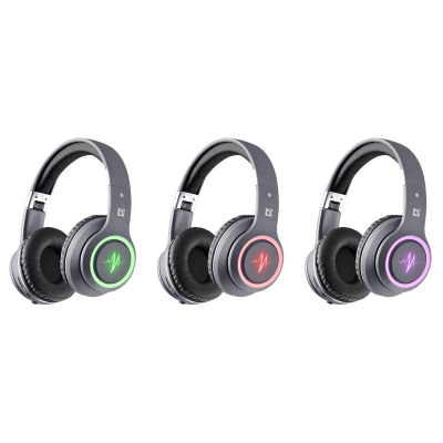 Kufje pa tela Defender Freemotion B571, Bluetooth, MicroSD, gri