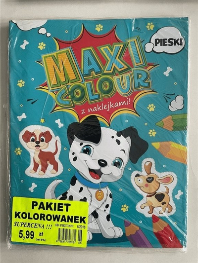 Libër ngjyrosje O-Press Maxi Colour Unicorn Stickers, me ngjitësa, 23 x 29 cm, shumëngjyrësh