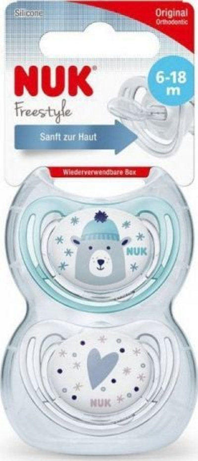 Memë qetësuese NUK Winter Wonder, 0-6m, transparente