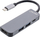Hub USB InLine Multihub, USB 3.2 Gen 1, HDMI 4K, USB Type C, gri