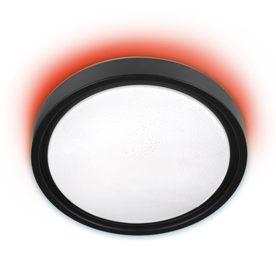 Plafonierë LED tavanore Activejet Panama, dritë e rregullueshme, RGB, e zezë