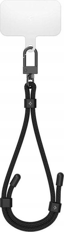 Rrip dore për telefon Spigen Wrist Strap ConTag, elastik, me karabinë metalike, i zi