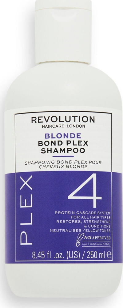 Shampo flokësh Revolution Haircare Blonde Plex 4, për bionde, 250ml, e purpurt