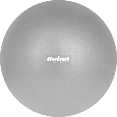 Top i vogël gjimnastike Rebel Active, 25 cm, me pompë dore, gri
