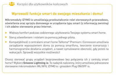 Modul inteligjent Somfy Izymo io, për roleta, përputhshmëri io homecontrol
