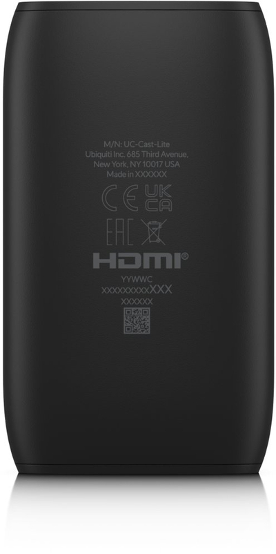 Адаптер за дигитално означување Ubiquiti Display Cast Lite, HDMI, црн