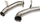 Downpipe TurboWorks BMW M850i M550i M750i N63, çelik inox, me OPF