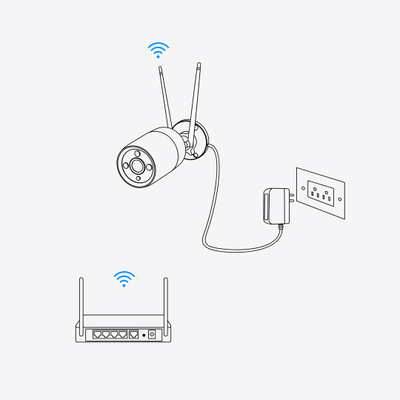 Kamerë sigurie Reolink W320, 5MP, Wi‑Fi, e bardhë