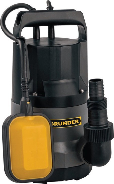 Pompe drenazhi Grunder DPD-1000P, 1 kW, 266 l/min, gri me të zezë